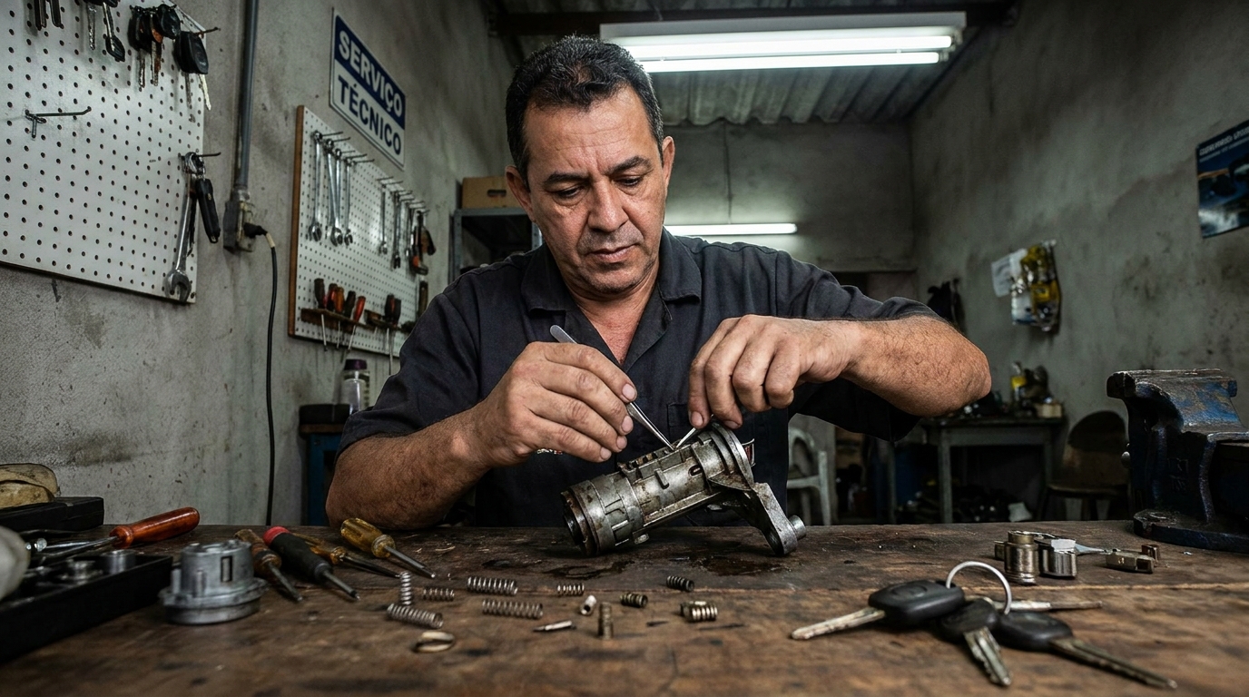 Troca de Segredo do Miolo da Porta profissional em Porto Velho‑RO
